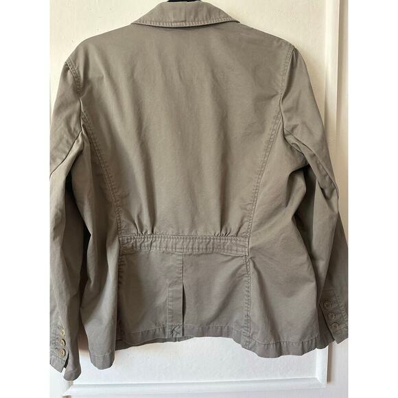Eddie Bauer Women’s Safari Utility Jacket Blazer Size 16 (XL) Khaki - Picture 3 of 5